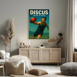 Discus Track Field Wall Art Print PosterGoat