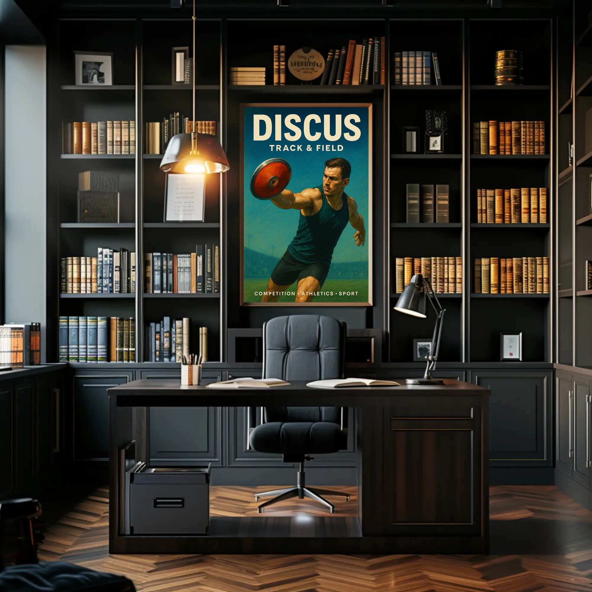 Discus Track Field Wall Art Print PosterGoat