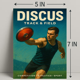 Discus Track Field Wall Art Print PosterGoat