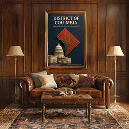 District of Columbia Travel Poster Art Print PosterGoat
