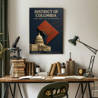 District of Columbia Travel Poster Art Print PosterGoat