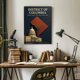 District of Columbia Travel Poster Art Print PosterGoat