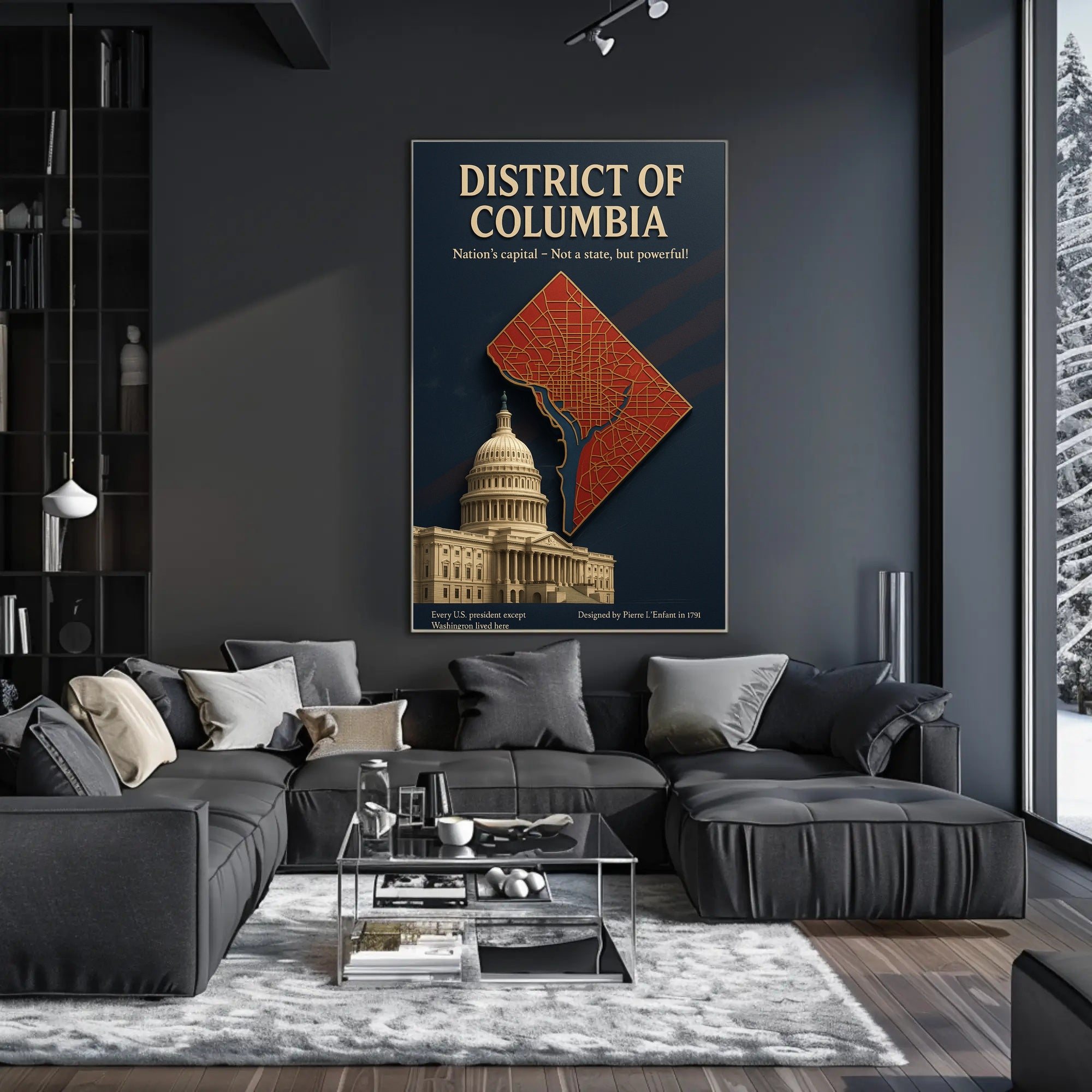 District of Columbia Travel Poster Art Print PosterGoat