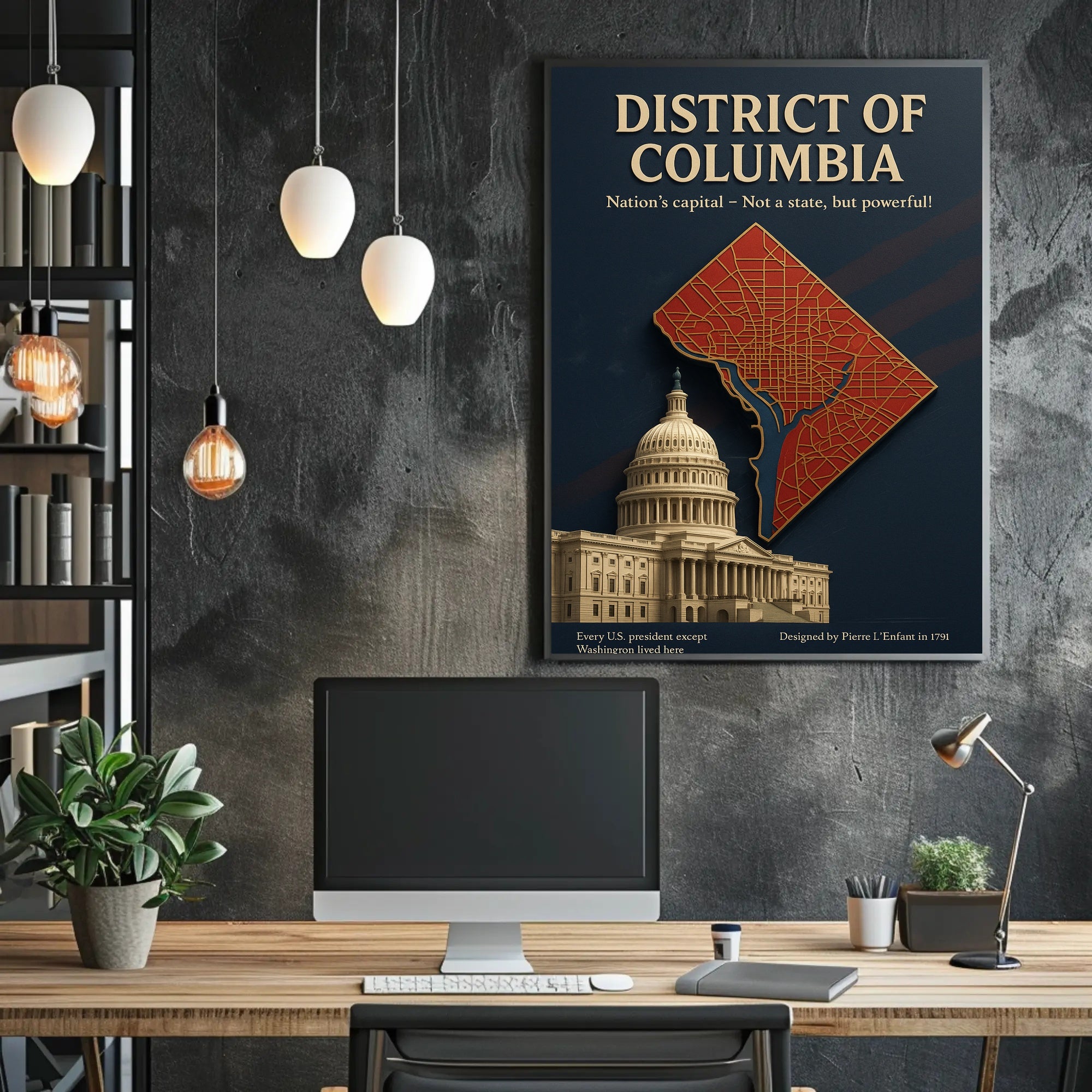 District of Columbia Travel Poster Art Print PosterGoat