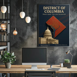 District of Columbia Travel Poster Art Print PosterGoat