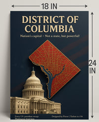 District of Columbia Travel Poster Art Print PosterGoat