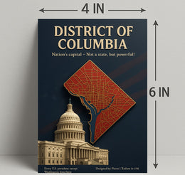 District of Columbia Travel Poster Art Print PosterGoat