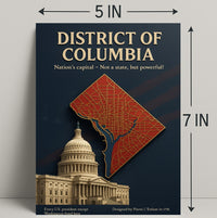 District of Columbia Travel Poster Art Print PosterGoat