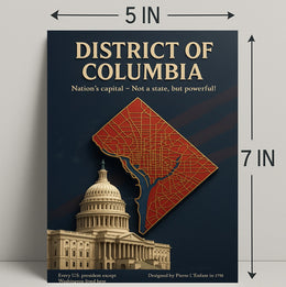 District of Columbia Travel Poster Art Print PosterGoat