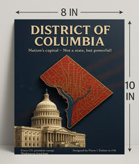 District of Columbia Travel Poster Art Print PosterGoat