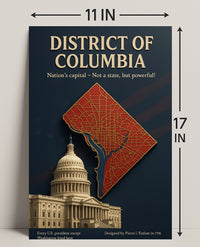 District of Columbia Travel Poster Art Print PosterGoat