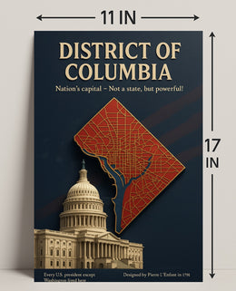 District of Columbia Travel Poster Art Print PosterGoat