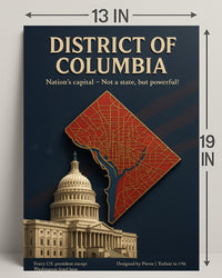 District of Columbia Travel Poster Art Print PosterGoat
