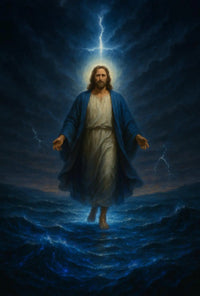 Divine Miracle Walk Biblical Artwork Poster PosterGoat