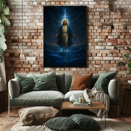 Divine Miracle Walk Biblical Artwork Poster PosterGoat