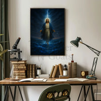 Divine Miracle Walk Biblical Artwork Poster PosterGoat
