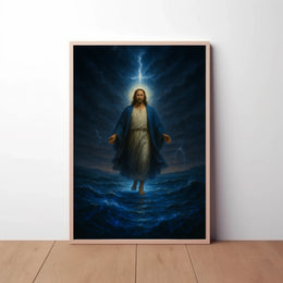 Divine Miracle Walk Biblical Artwork Poster PosterGoat