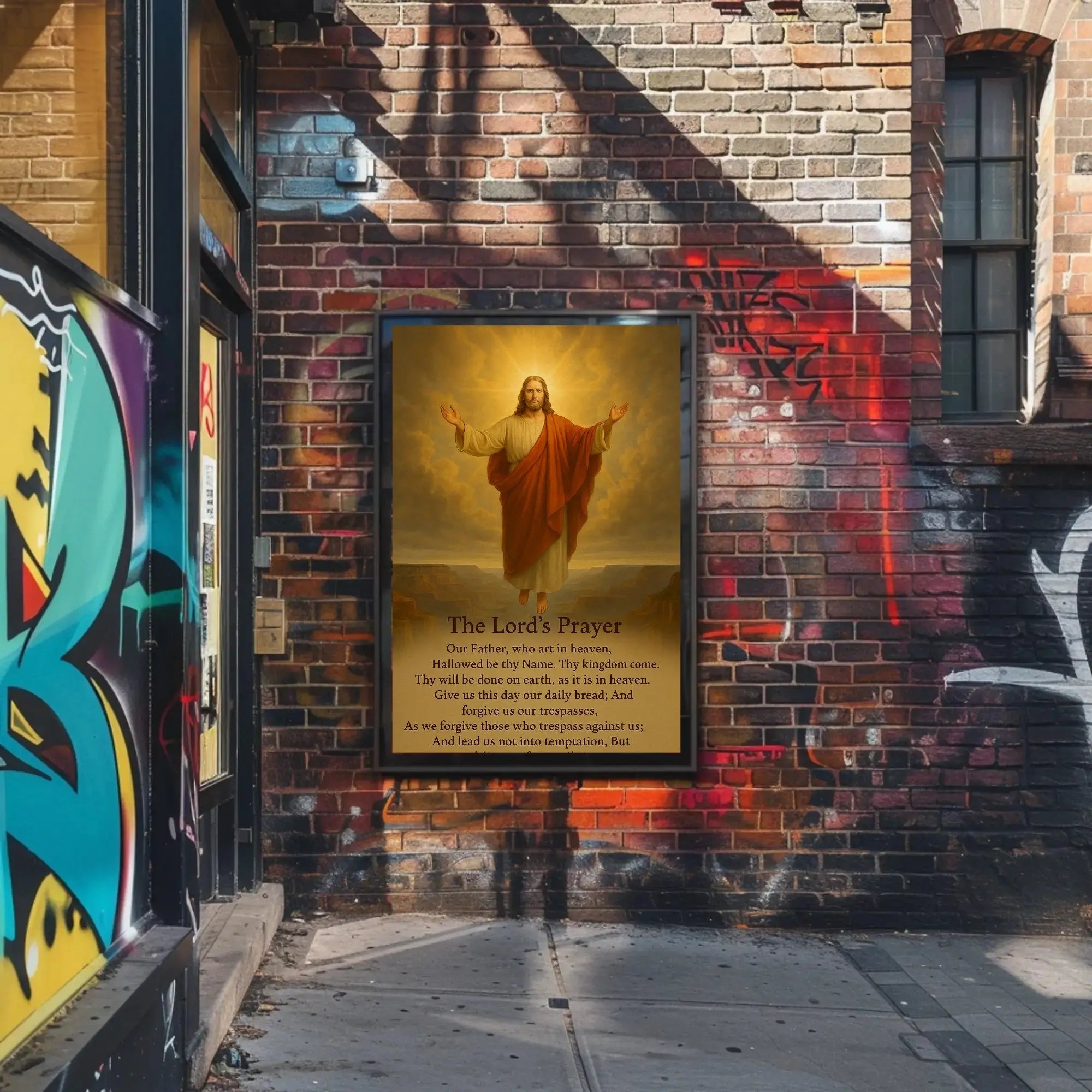 Divine Serenity Lord's Prayer Cultural or Heritage Poster PosterGoat