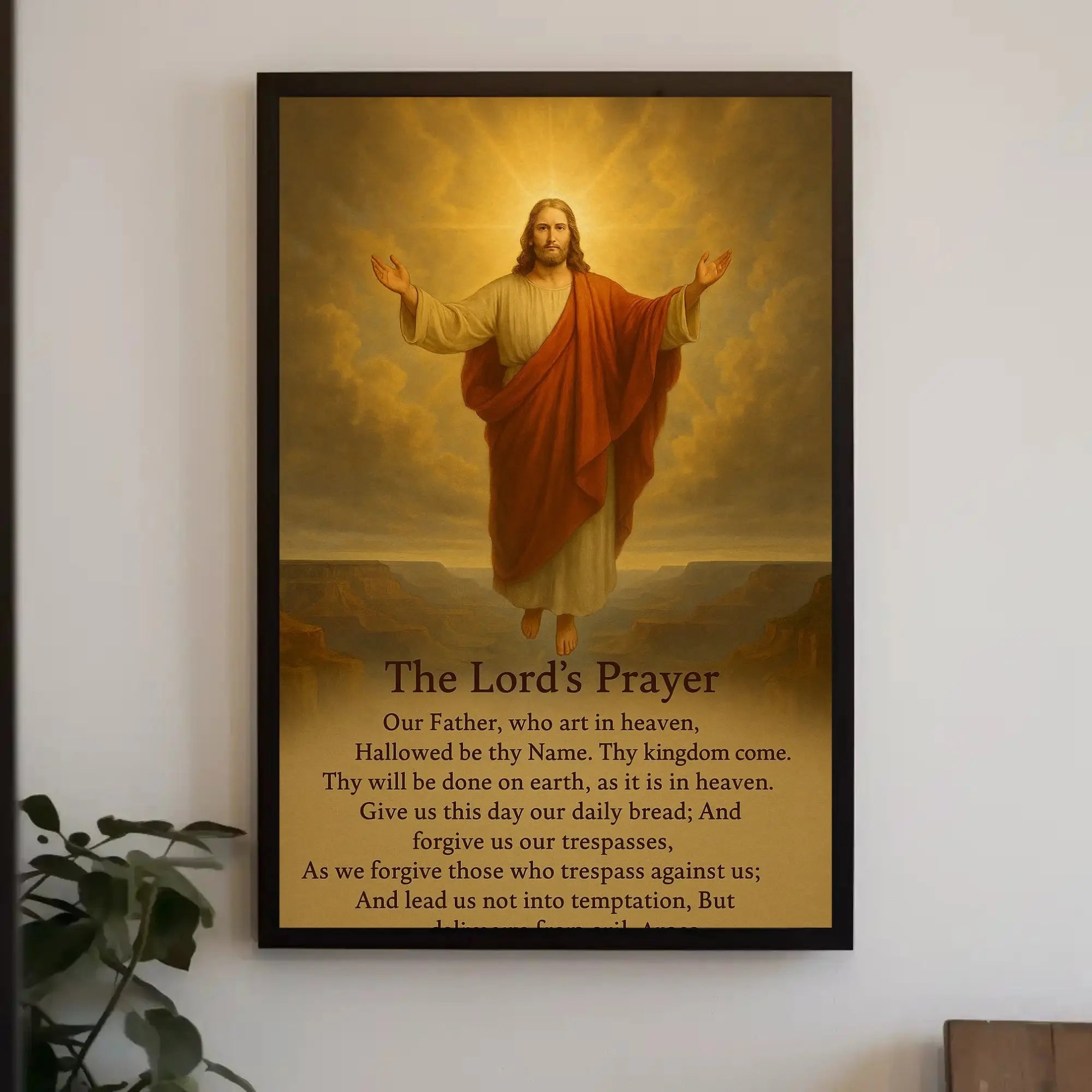 Divine Serenity Lord's Prayer Cultural or Heritage Poster PosterGoat