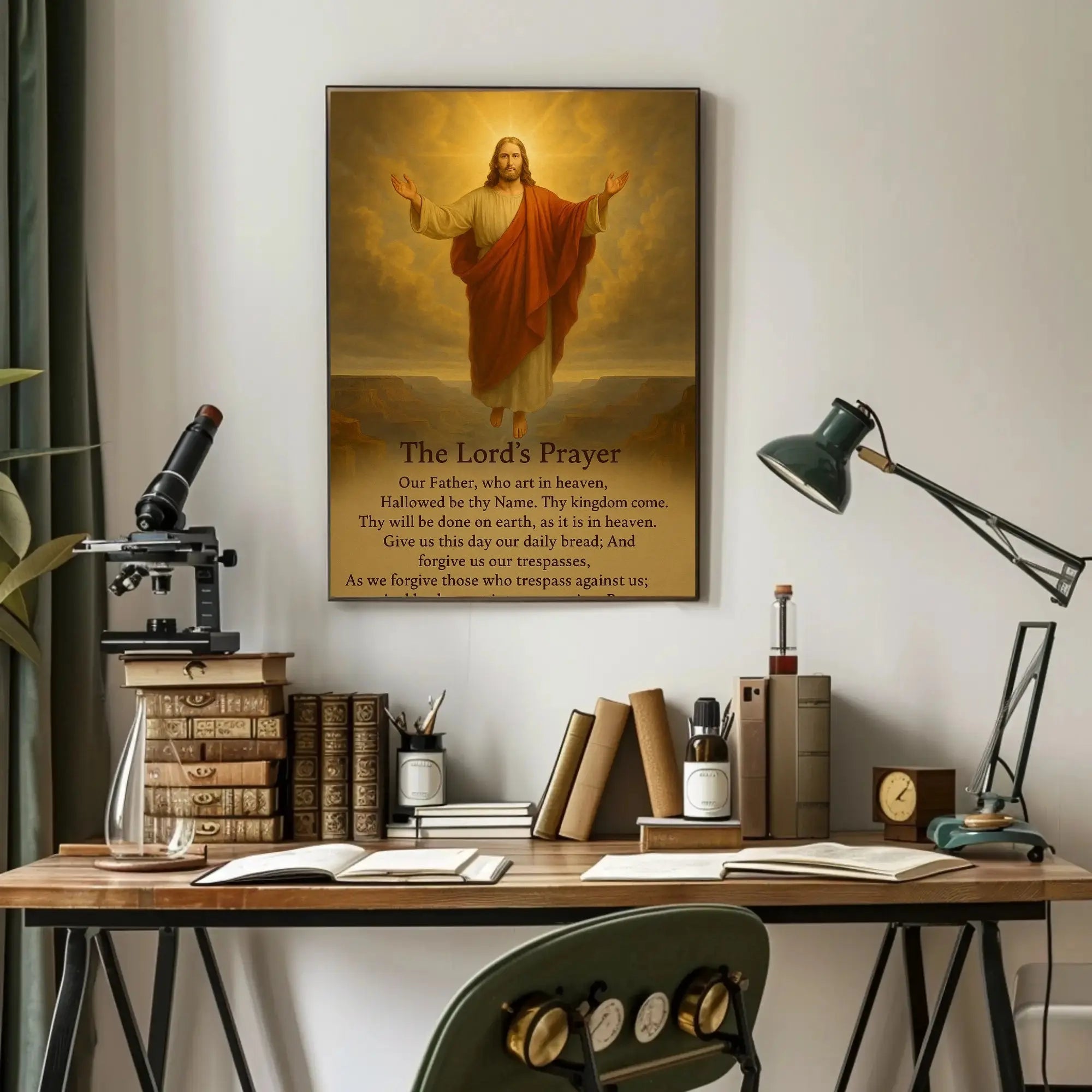 Divine Serenity Lord's Prayer Cultural or Heritage Poster PosterGoat