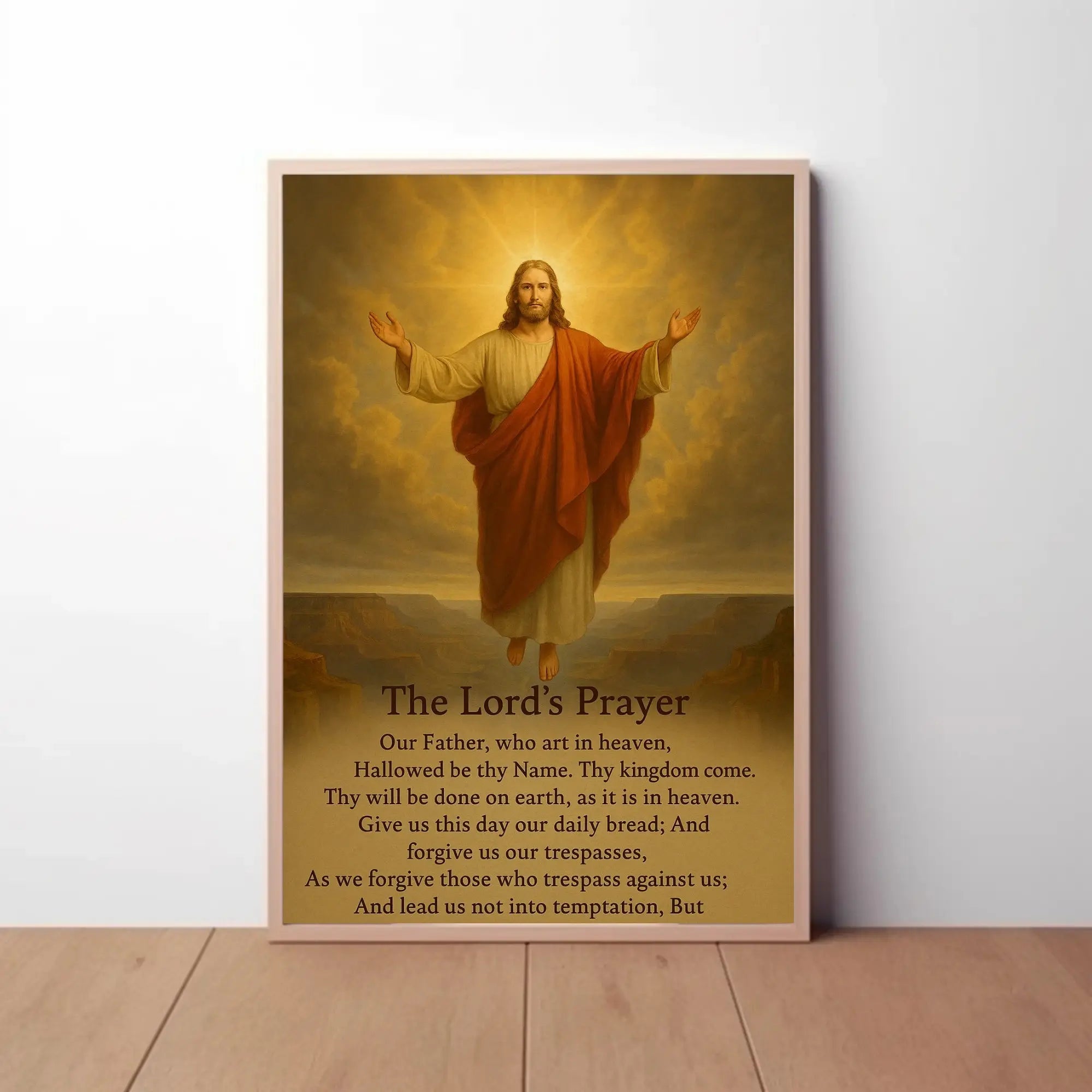 Divine Serenity Lord's Prayer Cultural or Heritage Poster PosterGoat