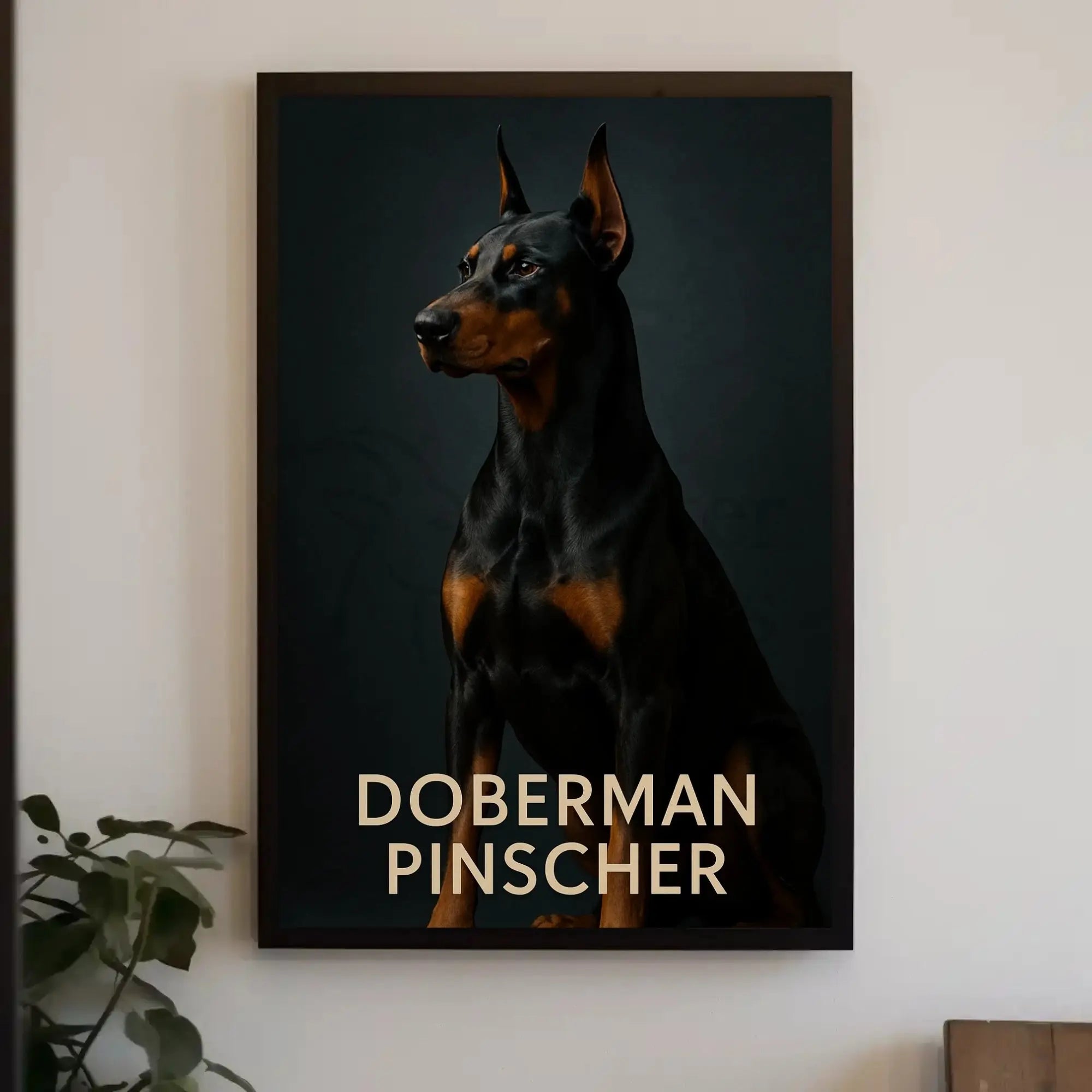 Doberman Pinscher Elegance Black and Tan Dog Breed Poster PosterGoat