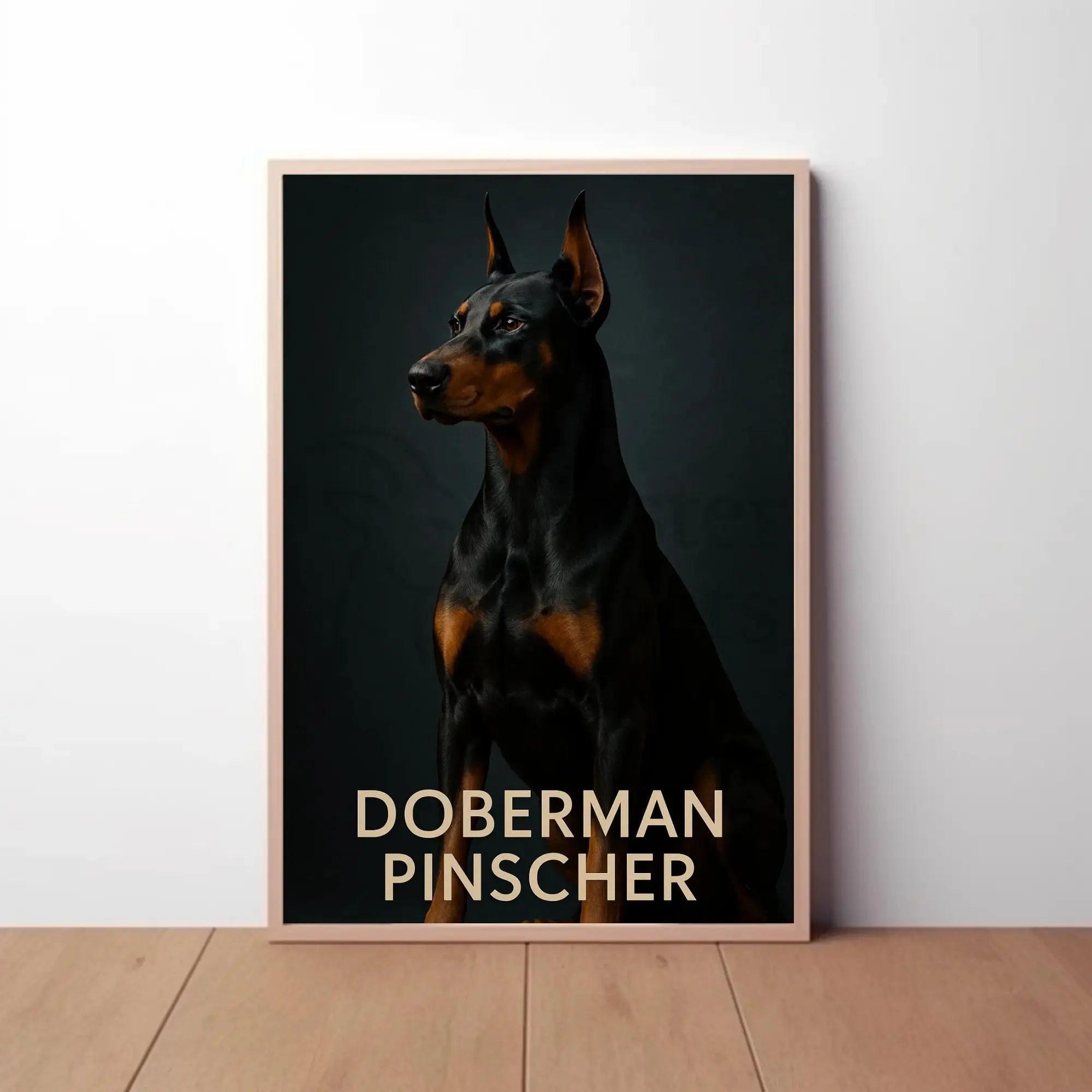 Doberman Pinscher Elegance Black and Tan Dog Breed Poster PosterGoat