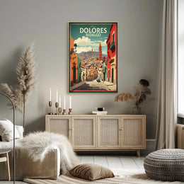 Dolores Hidalgo Vintage Street Scene Travel Poster PosterGoat