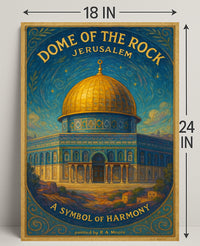 Dome of the Rock Art Print A Symbol of Harmony PosterGoat
