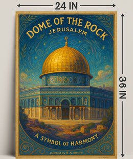 Dome of the Rock Art Print A Symbol of Harmony PosterGoat