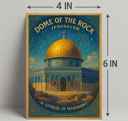 Dome of the Rock Art Print A Symbol of Harmony PosterGoat
