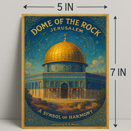 Dome of the Rock Art Print A Symbol of Harmony PosterGoat