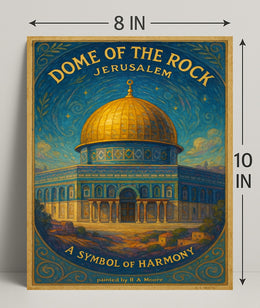 Dome of the Rock Art Print A Symbol of Harmony PosterGoat