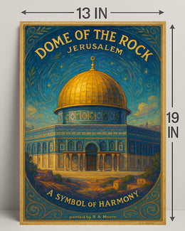 Dome of the Rock Art Print A Symbol of Harmony PosterGoat
