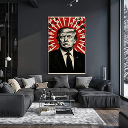 Donald Trump Stylized Propaganda Portrait Art Print Political Poster PosterGoat