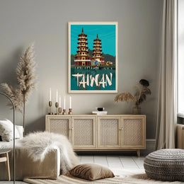 Dragon and Tiger Pagodas Poster PosterGoat