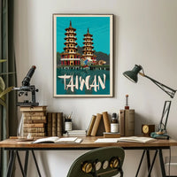 Dragon and Tiger Pagodas Poster PosterGoat