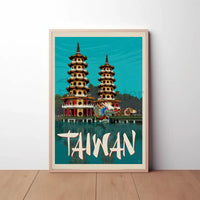 Dragon and Tiger Pagodas Poster PosterGoat