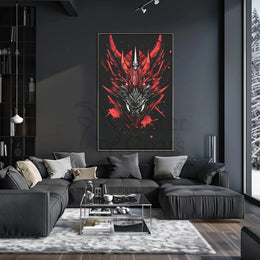 Dragon of Power Modern Art Fantasy Poster PosterGoat
