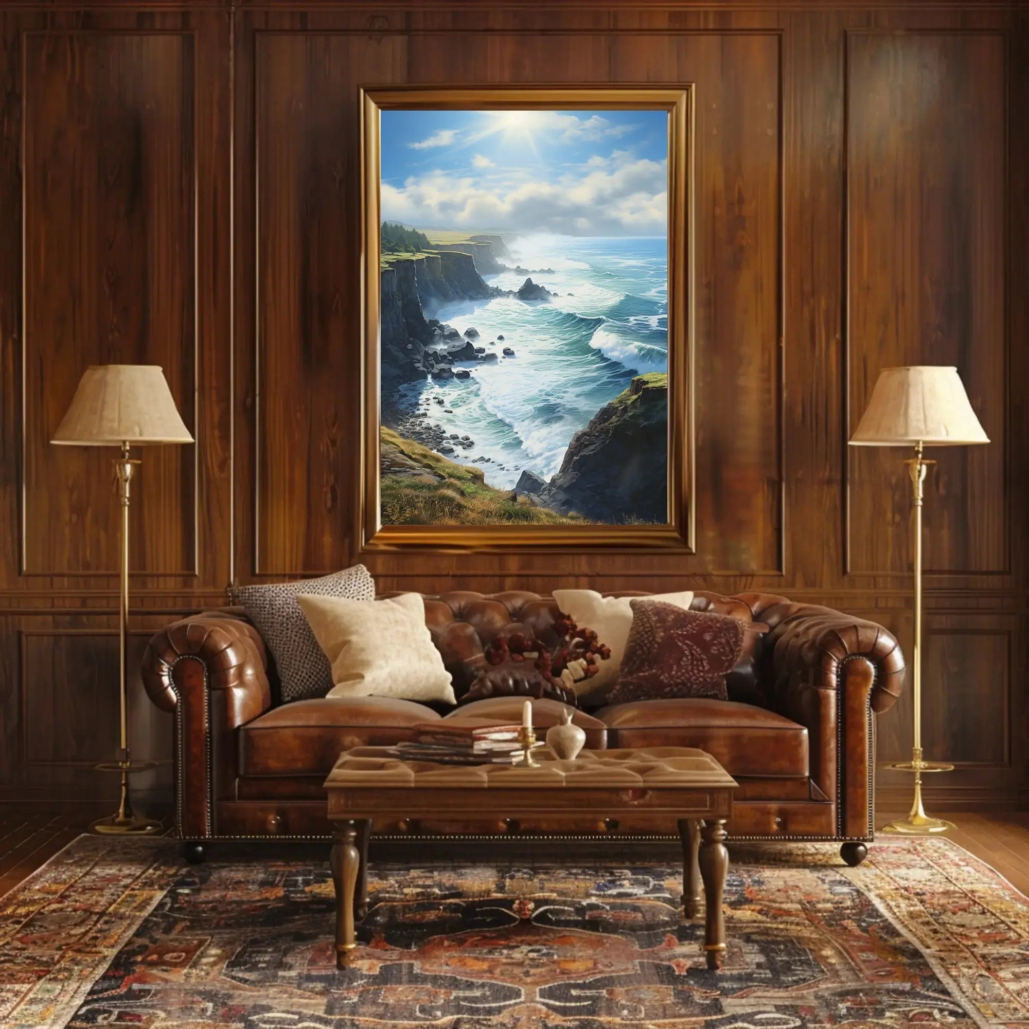 Dramatic Coastal Landscape National Park Poster PosterGoat