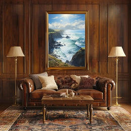 Dramatic Coastal Landscape National Park Poster PosterGoat