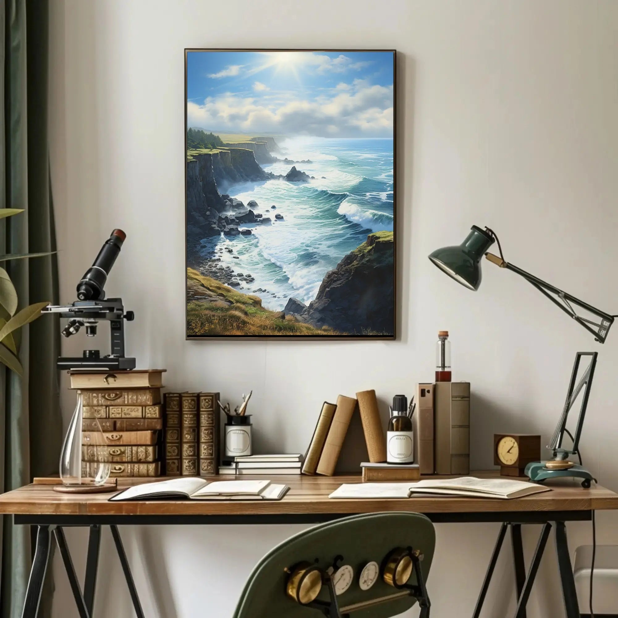 Dramatic Coastal Landscape National Park Poster PosterGoat