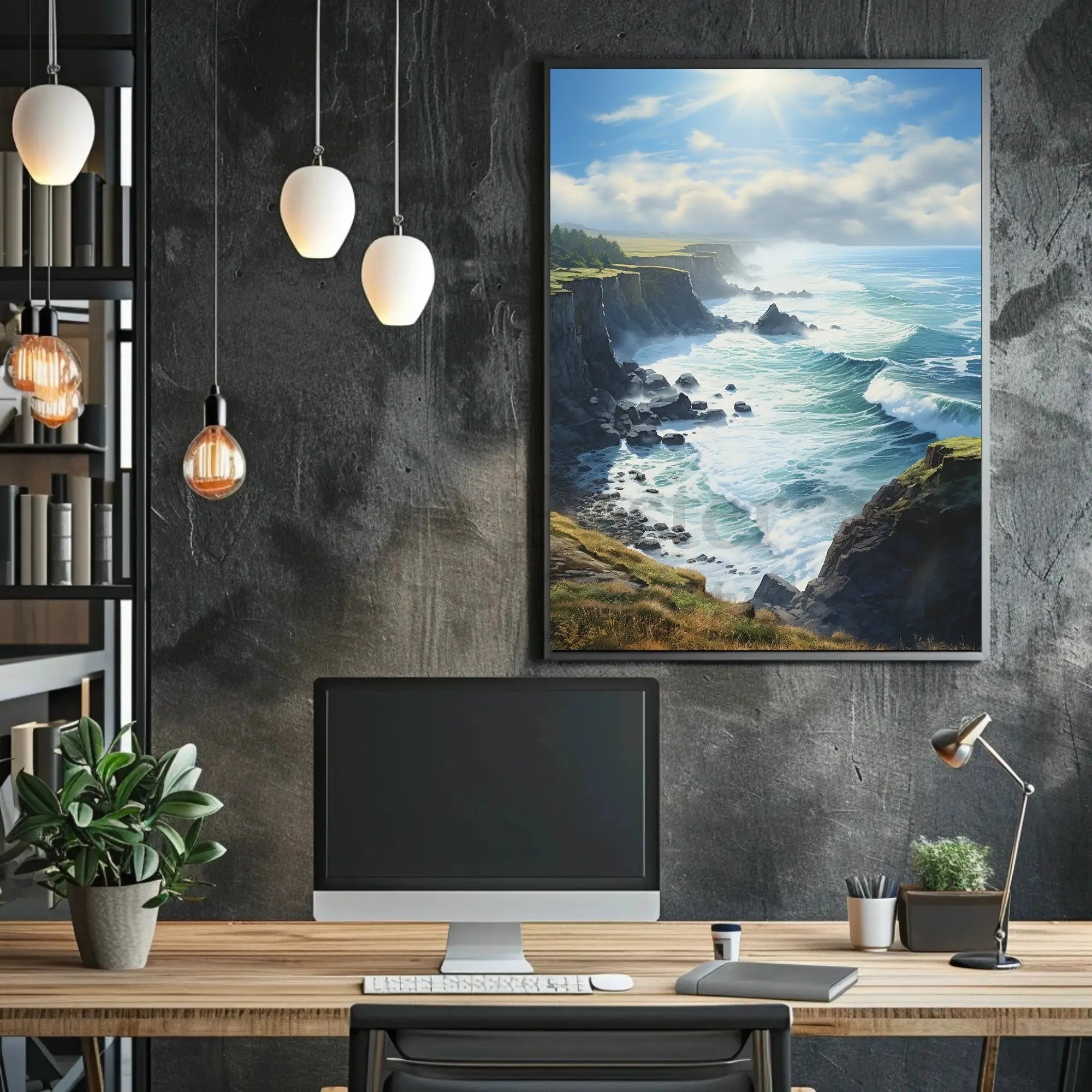 Dramatic Coastal Landscape National Park Poster PosterGoat