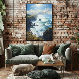 Dramatic Coastal Landscape National Park Poster PosterGoat