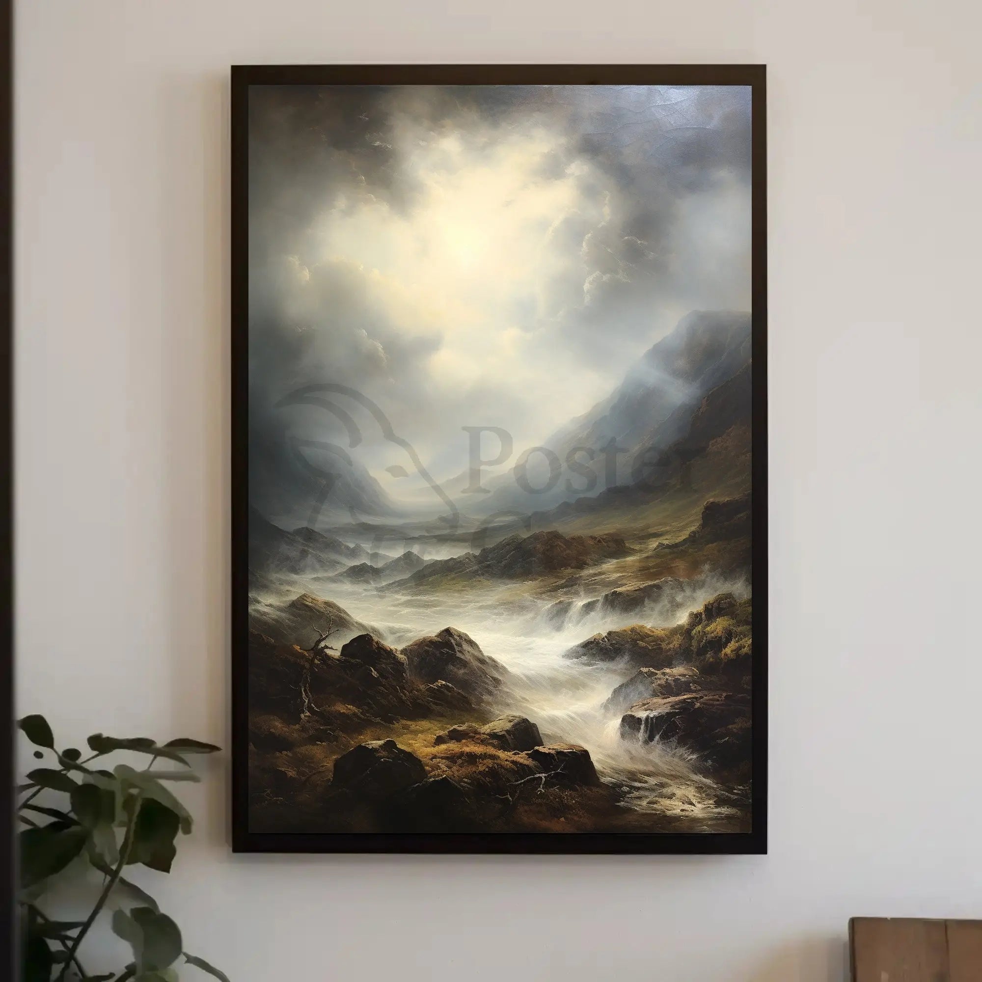 Dramatic Mountain Landscape Artwork: National Park Poster PosterGoat