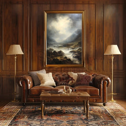 Dramatic Mountain Landscape Artwork: National Park Poster PosterGoat