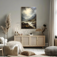 Dramatic Mountain Landscape Artwork: National Park Poster PosterGoat