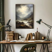Dramatic Mountain Landscape Artwork: National Park Poster PosterGoat