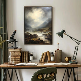 Dramatic Mountain Landscape Artwork: National Park Poster PosterGoat
