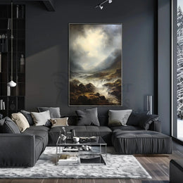 Dramatic Mountain Landscape Artwork: National Park Poster PosterGoat